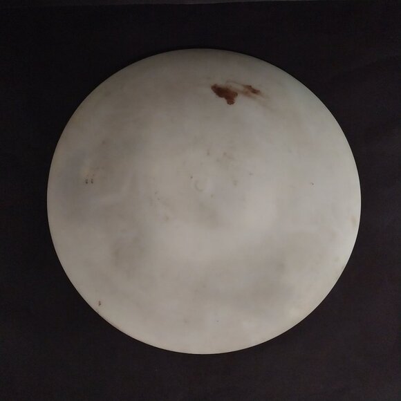 Large Vintage Pansies Hand Painted Platter Plate Glass Or Porcelain Stunning - Picture 5 of 8